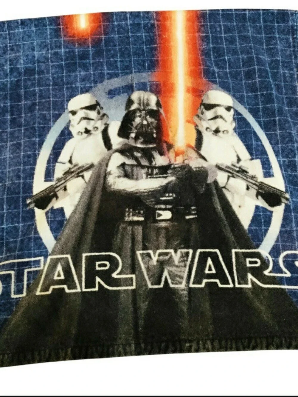 Vintage Star Wars Beach Bath Towel Darth Vader Stormtrooper Terry Graphic